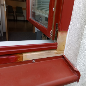 Fenster Ansicht nachher mit neuem Holz